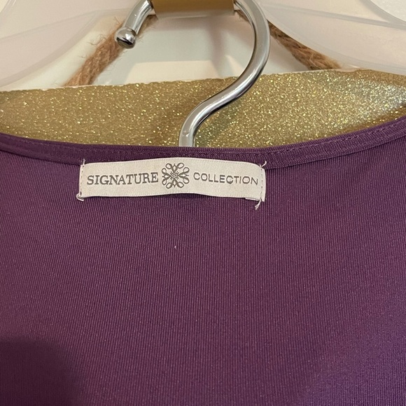 Signature Collection Faux Wrap Dress - Picture 3 of 4